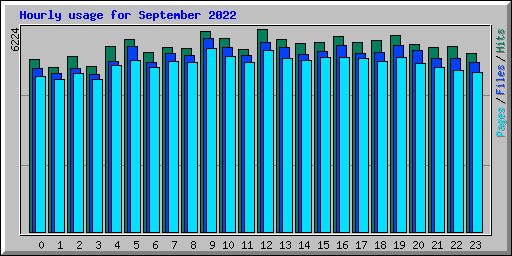 Hourly usage for September 2022